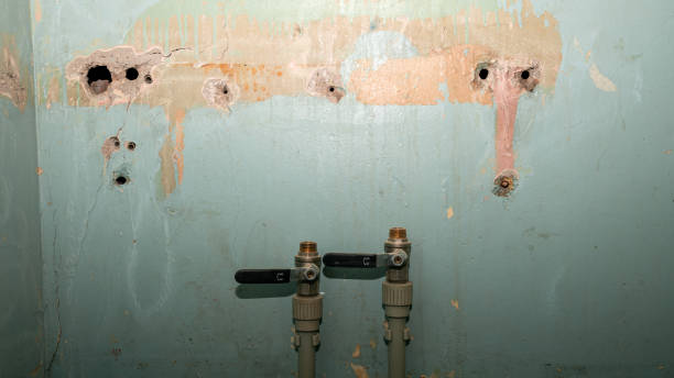 Water damage restoration process in MT